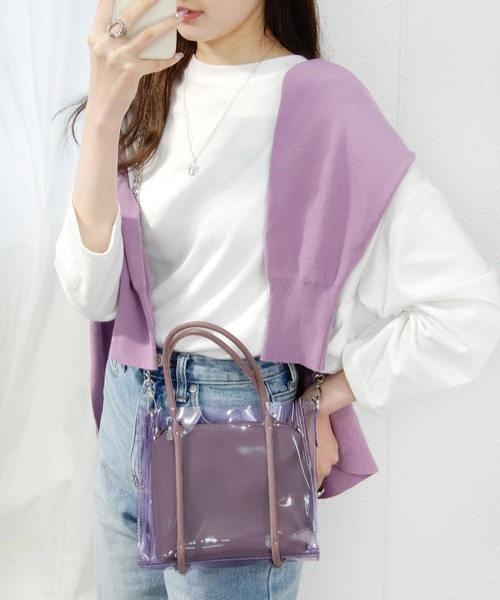 ミニア(minia) カラークリア2WAYバッグ