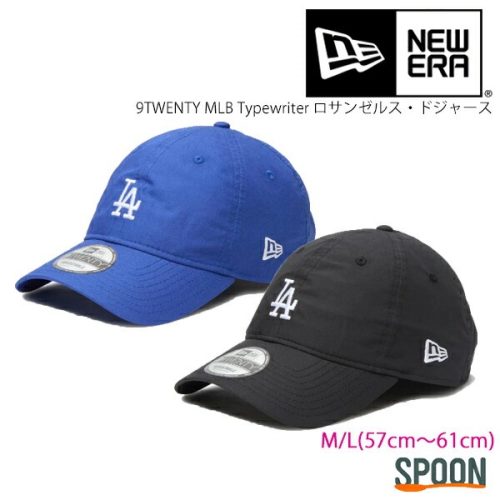 ニューエラ(New Era) 9TWENTY MLB Typewriter ロサンゼルス ドジャース ブラック