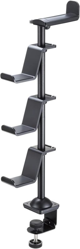 サンワサプライ(SANWA SUPPLY) クランプ付きゲームコントローラースタンド ヘッドフォンホルダー付 JY-STN2