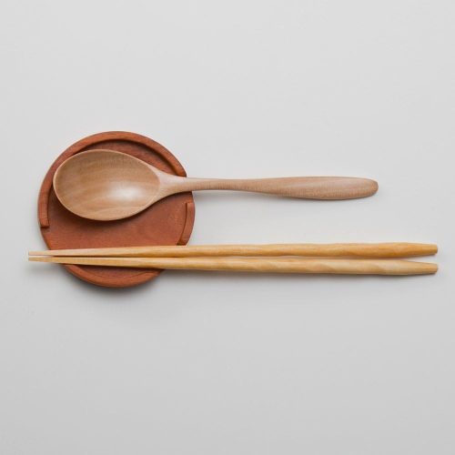 みよし漆器本舗 天然木製 ソリッド カトラリーレスト ha-275