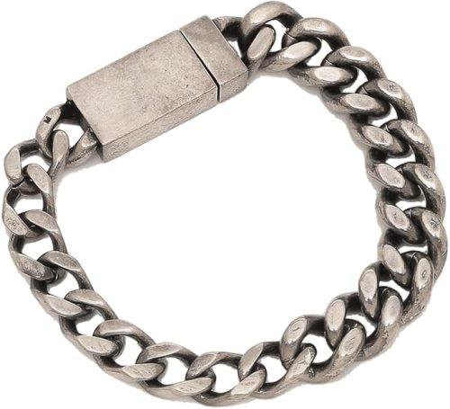 サンローラン(SAINT LAURENT) メタル製カーブチェーンブレスレット