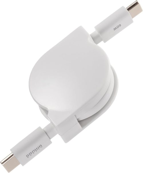 サンワサプライ(SANWA SUPPLY) USB2.0 Type-C 巻取りケーブル PD60W KU-CCP60M08