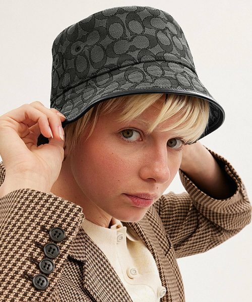 コーチ(COACH) シグネチャー ジャカード バケット ハット