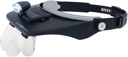 シンワ測定 ルーペ 1.2～3.5倍 LEDライト付 W-5 75737