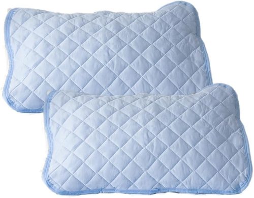 ドリームスポット 枕パッド リバーシブル ブルー 2枚セット 綿100%