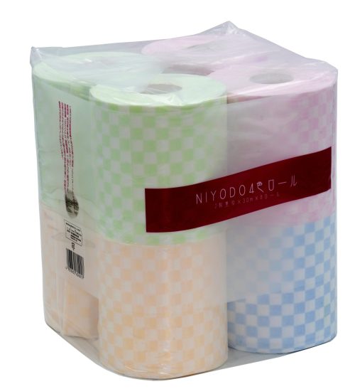 和光製紙 NNIYODO4色 市松 8ロール