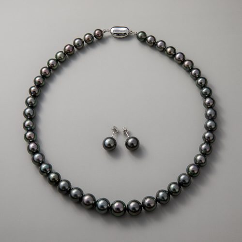 パールフォーライフ(Pearl for Life) タヒチ黒蝶真珠 ネックレスセット 8-10mmUP