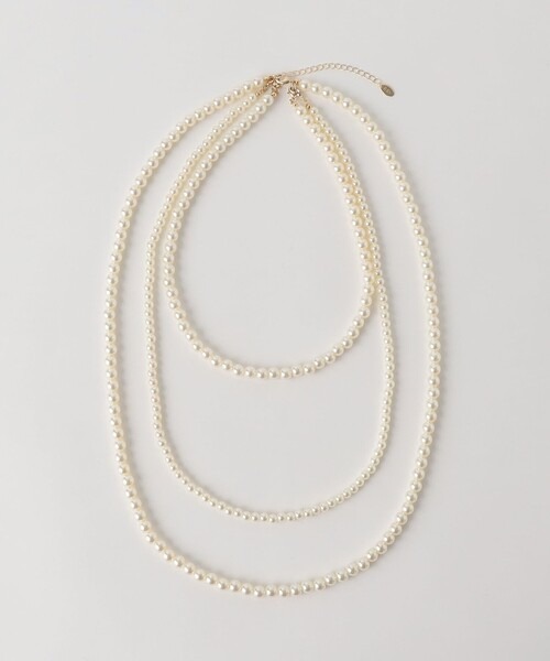 ビューティアンドユース ユナイテッドアローズ(BEAUTY&YOUTH UNITED ARROWS) パールモチーフ 3連 ロングネックレス 4WAY