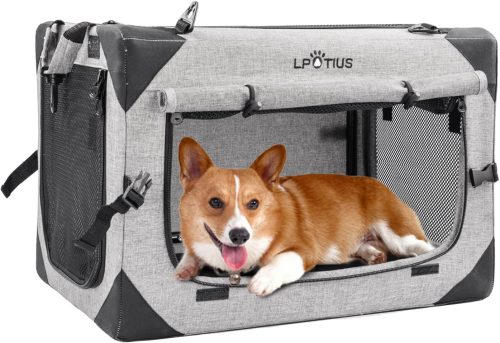 LPOTIUS 折り畳み式 ペット クレート Lサイズ ATC-870