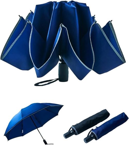 ムーンバット(MOONBAT) EXCEL GENT'S 逆戻り防止安全機能付 折りたたみ傘 20027