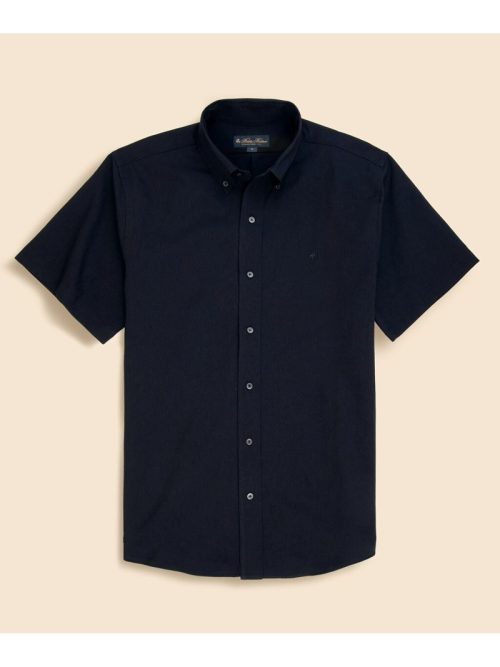 ブルックスブラザーズ(Brooks Brothers) ポリエステル GFロゴ ポロボタンダウンカラー ショートスリーブシャツ Traditional