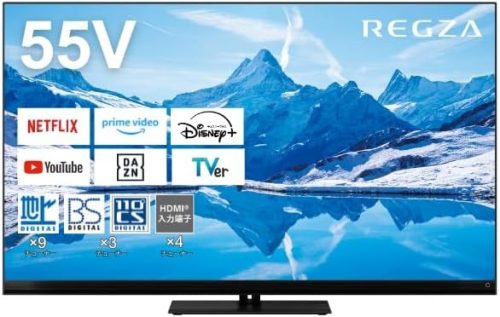 TVS REGZA タイムシフトマシン搭載4K Mini LED液晶レグザ 55V型 55Z870N