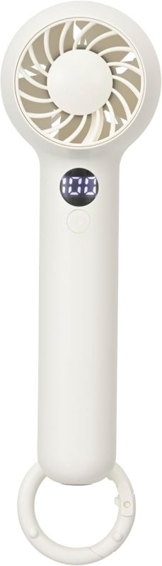 オーム電機(OHM) カラビナ付きハンディファン KIS-HF1200JA