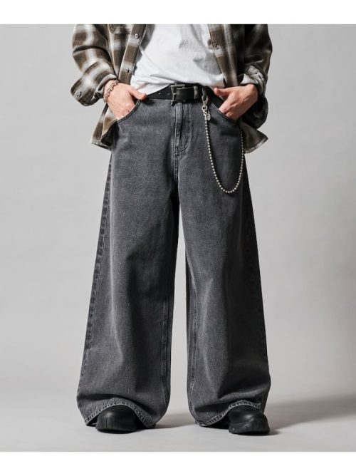フリークスストア(FREAK'S STORE) ワイドフレアシルエット デニムパンツ