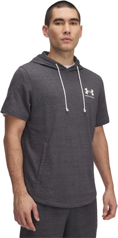 アンダーアーマー(Under Armour) UAライバルテリー レフトチェスト ショートスリーブ フーディー