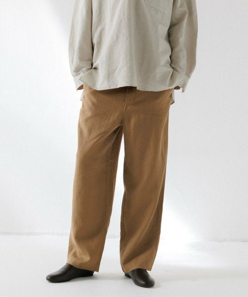 アダムエロペ(ADAM ET ROPE’) リネン ワイドパンツ