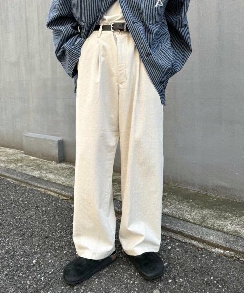 チャオパニックティピー(CIAOPANIC TYPY) コットンリネンワイドパンツ