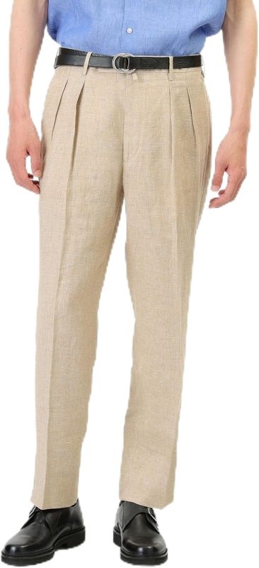 タケオキクチ(TAKEO KIKUCHI) THE FLAGSHIP リネンシャークスキン ツータックパンツ