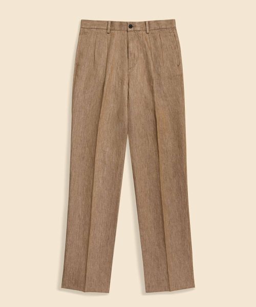 ブルックスブラザーズ(Brooks Brothers) リネン プリーテッドパンツ