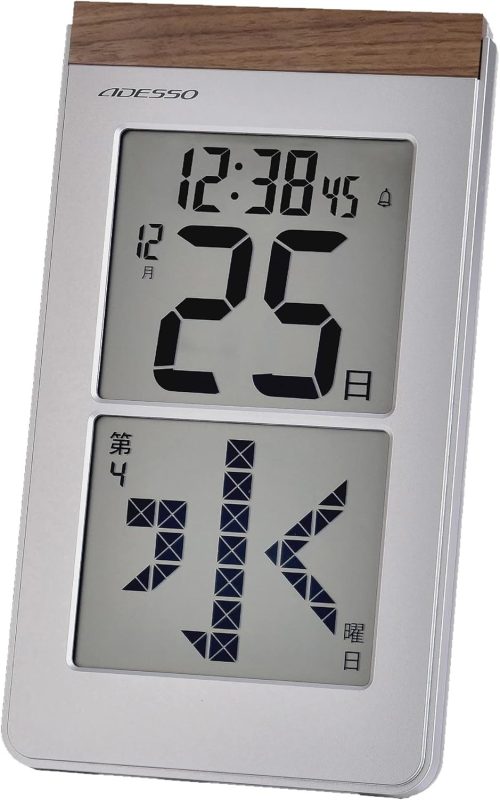 アデッソ(ADESSO) メガ曜日日めくり電波時計 HM-301