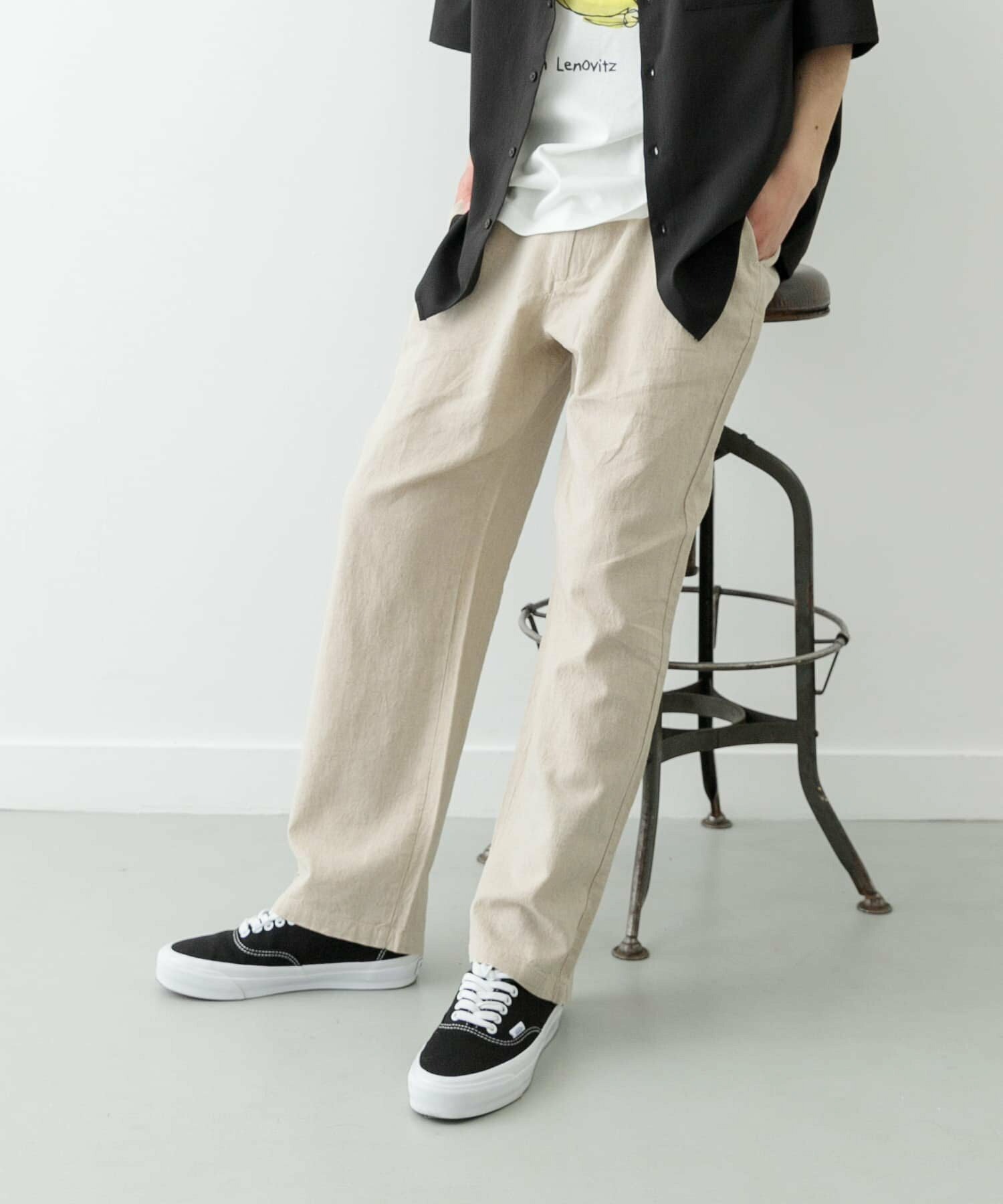 パンツ 「大人のカジュアルスタイルが決まるリネンイージーパンツ」 BLUE PORTRELAX LINEN EASY PANTSリラックス リネンイージーパンツ