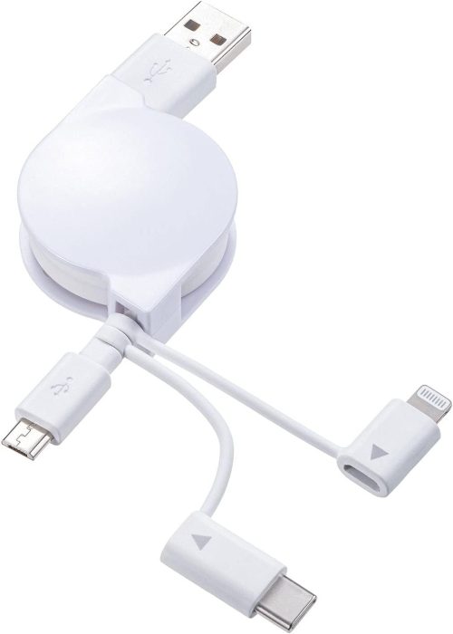 サンワサプライ(SANWA SUPPLY) ライトニング・Type-C・microUSB 3in1 ケーブル KB-IPLTM08KW