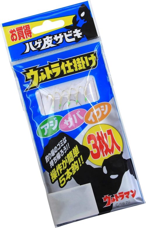 大阪漁具(OGK) ウルトラ仕掛け ハゲ皮サビキ3枚入
