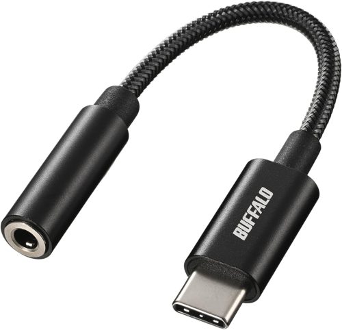 バッファロー(BUFFALO) ハイレゾ対応DAC搭載 Type-C to 3.5mm4極 オーディオ変換アダプター BSMPC355HR