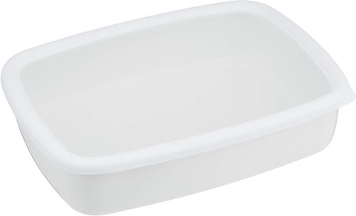 富士ホーロー(Fuji Horo) 浅型 保存容器 Lサイズ 1.6L KE-L LW