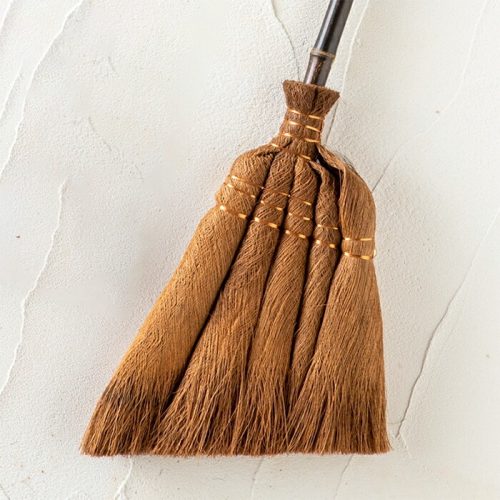 深海産業 Broomcraft 棕櫚皮箒 荒神箒 柿渋はりみ塵取りセット