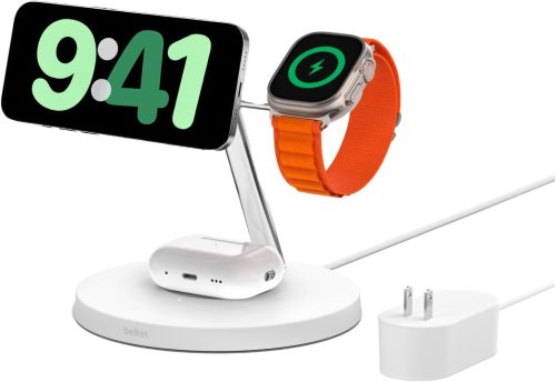 ベルキン(Belkin) BoostCharge Pro MagSafe 3-in-1磁気ワイヤレス充電器 WIZ017dq