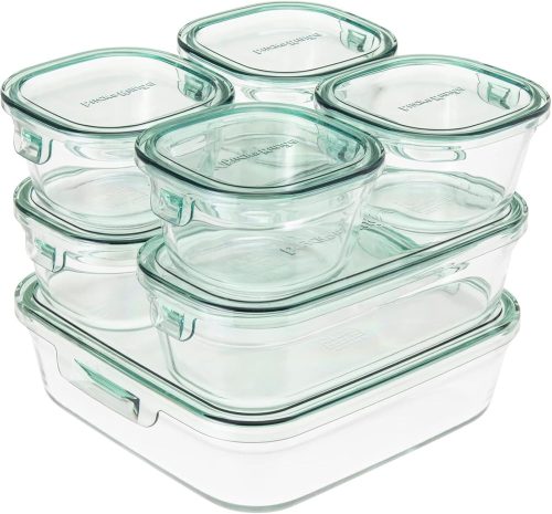 イワキ(iwaki) 耐熱ガラス 保存容器 7個セット パック&レンジ PSC-PRN-G7
