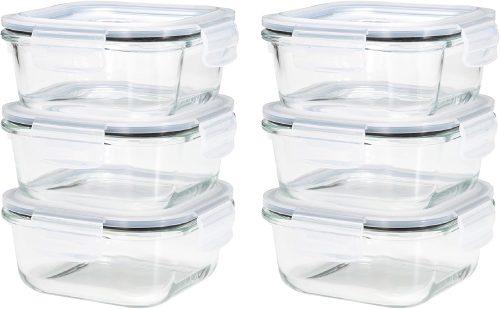 シービージャパン(CB JAPAN) 耐熱ガラス 保存容器 スクエア 520ml 6個セット