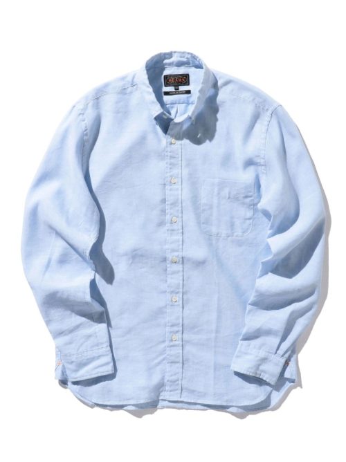 ビームスプラス(BEAMS PLUS) リネン COOLMAX ボタンダウン シャツ
