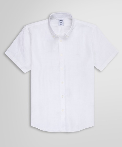 ブルックスブラザーズ(Brooks Brothers) リネン ショートスリーブ カジュアルシャツ Regular Fit