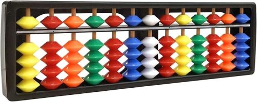 FOURLEAF そろばん 子供用 13桁×4珠 虹色