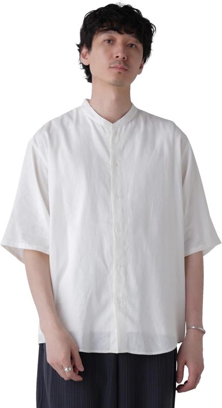 ナノユニバース(NANO universe) アンチスメルリネンシャツ 半袖