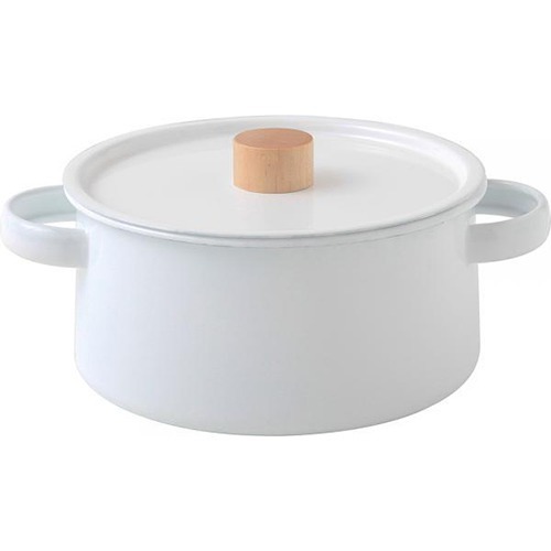 カイコ(kaico) 鍋 両手鍋 ホーロー鍋 2.6L 27cm