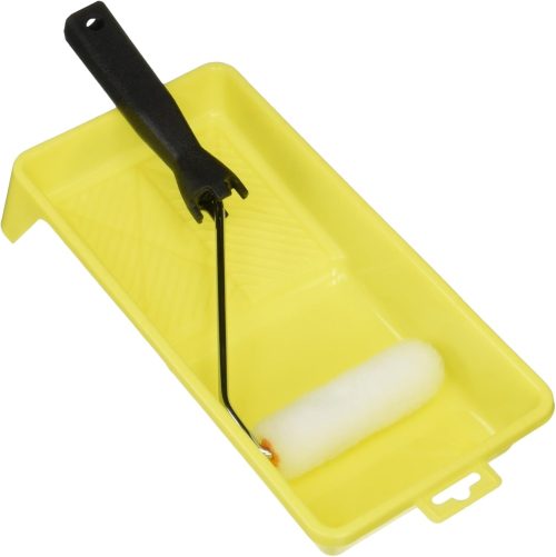 アサヒペン ペイント用 スリム万能用ローラーバケセット 100mm S-RSE