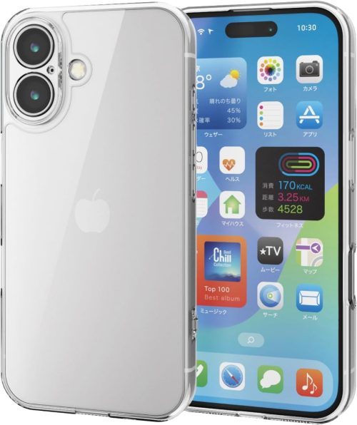 エレコム(ELECOM) iPhone 16 ハイブリッドケース 極限 PM-A24AHVCKKCR