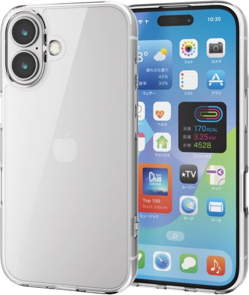 エレコム(ELECOM) iPhone 16 ハイブリッドケース PM-A24AHVCKCR
