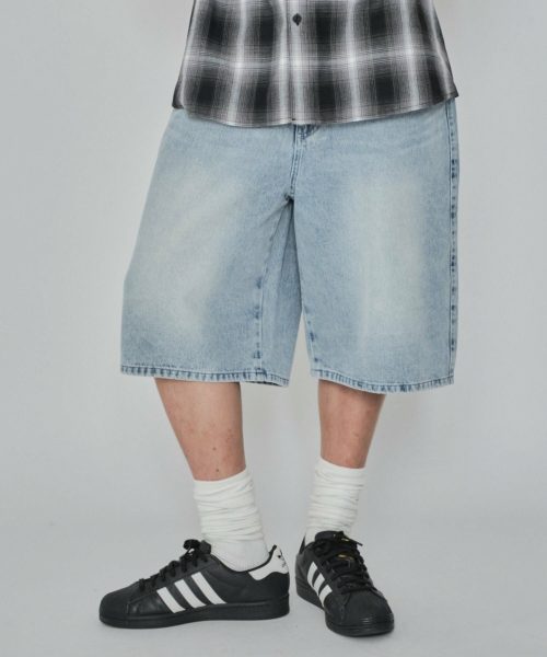 ウィゴー(WEGO) スーパーバギーデニムショーツ