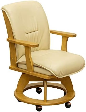 サカベ MEGAN キャスター付ダイニングチェアー 座面回転式 HTR-09NA