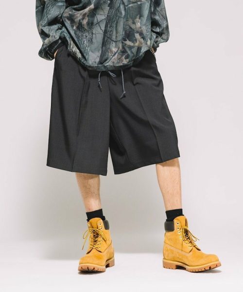 フリークスストア(FREAK’S STORE) バギーシルエット スラックス ショートパンツ