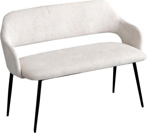 タンスのゲン 2人掛け 背もたれ付き ダイニングベンチ 幅107cm 8320000903