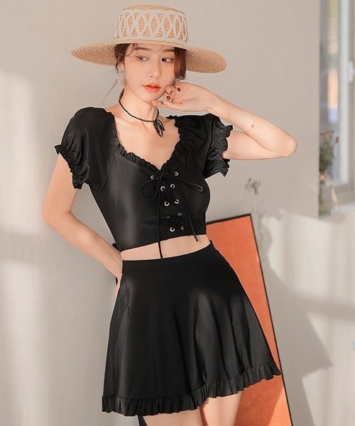 テディショップ(TeddyShop) バブルスリーブビスチェビキニ