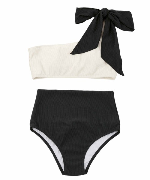 シードレス(SEA DRESS) ワンショルダーデザインリブビキニ