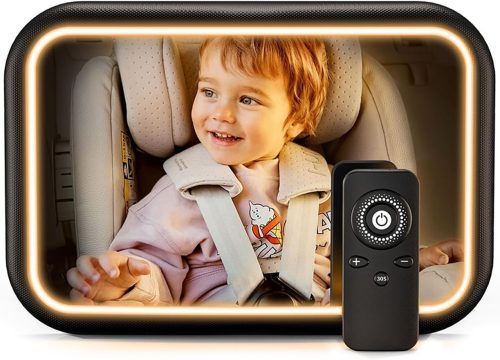 MAXWIN USB充電式LEDライト付きベビーミラー K-MIRA09