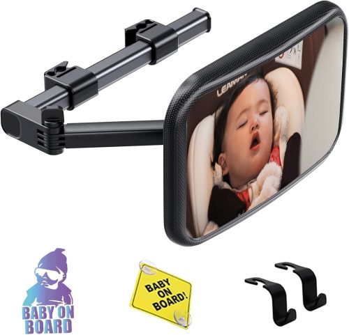 JISHSHAY 車用ベビーインサイトミラー ベビーミラー