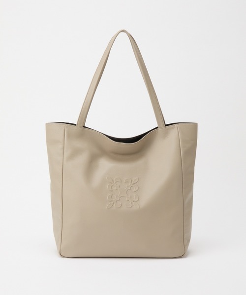 ラシット(russet) レザー縦長トートバッグ